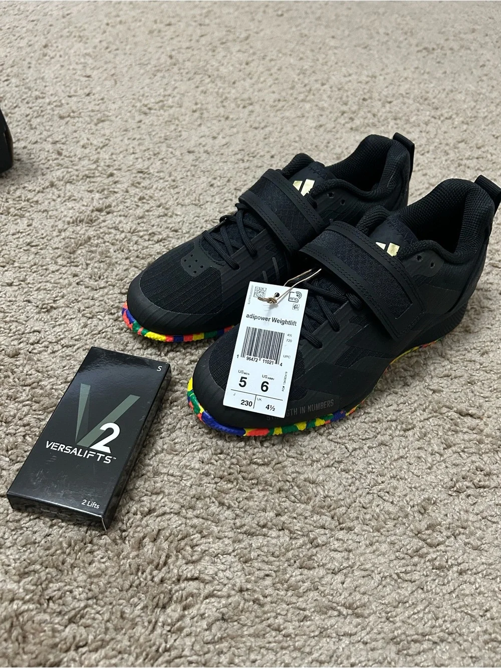 adidas Black and Gray Shoe Box